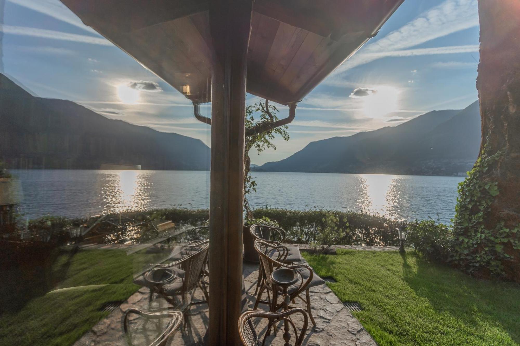 The Writer'S Nest Waterfront Villa By Rent All Como Faggeto Lario Esterno foto