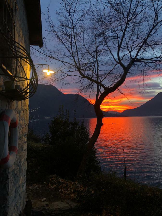 The Writer'S Nest Waterfront Villa By Rent All Como Faggeto Lario Esterno foto