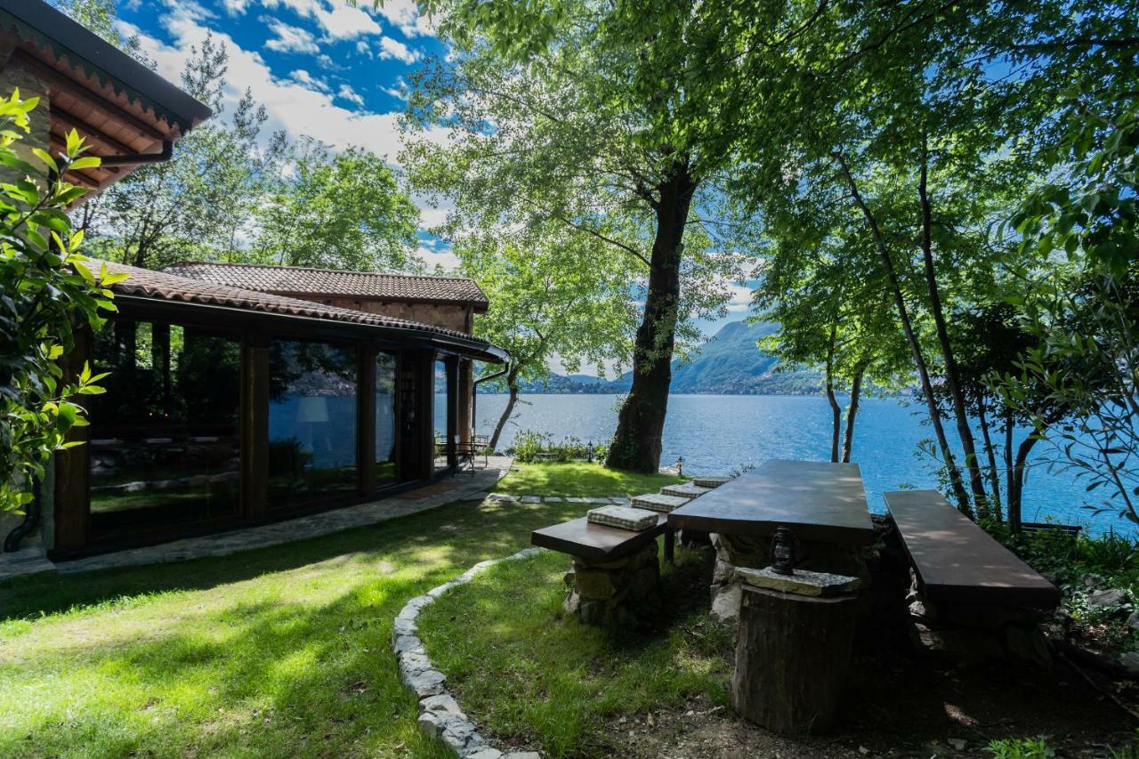 The Writer'S Nest Waterfront Villa By Rent All Como Faggeto Lario Esterno foto