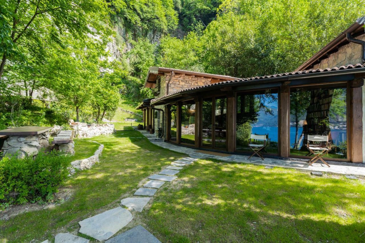 The Writer'S Nest Waterfront Villa By Rent All Como Faggeto Lario Esterno foto