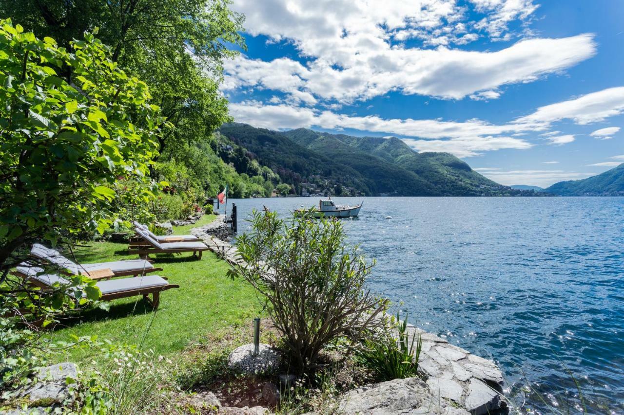 The Writer'S Nest Waterfront Villa By Rent All Como Faggeto Lario Esterno foto