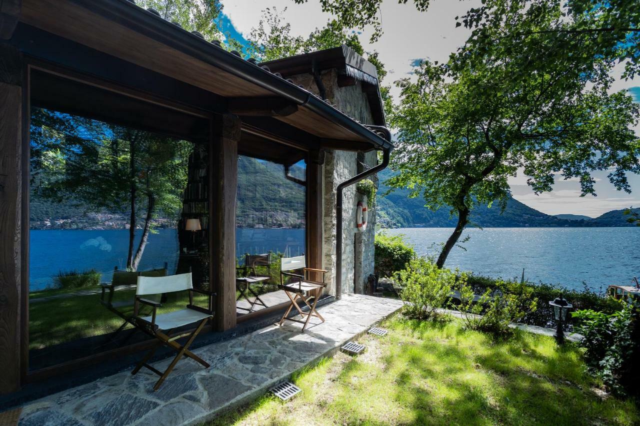 The Writer'S Nest Waterfront Villa By Rent All Como Faggeto Lario Esterno foto