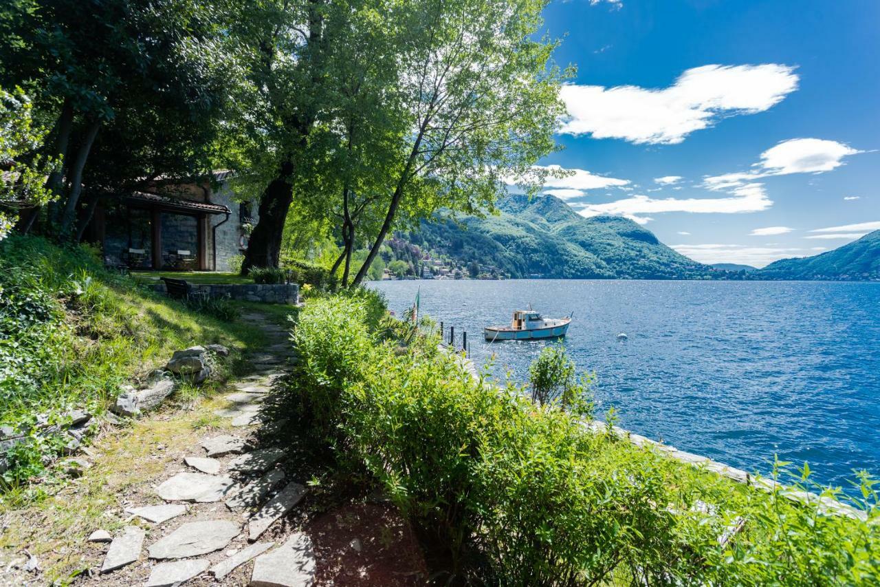 The Writer'S Nest Waterfront Villa By Rent All Como Faggeto Lario Esterno foto